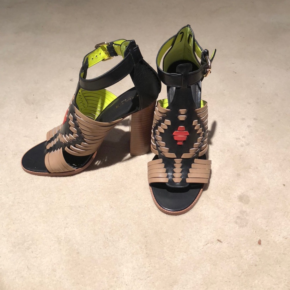 Coach leather heels